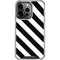 Black and White Geometric Stripes iPhone 14 Pro Clear Case